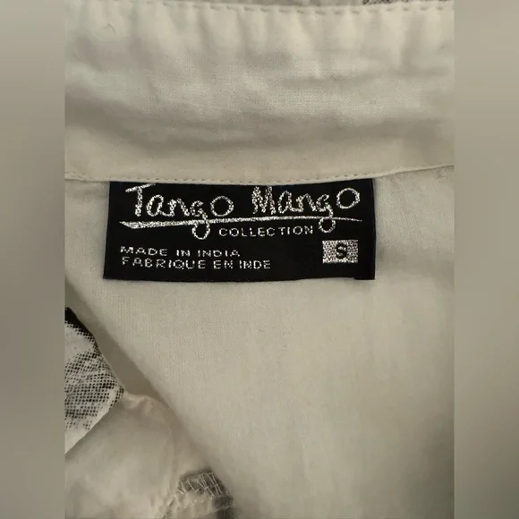 Tango Mango Collection Art-to-Wear Patchwork Embellished Tunic Shirt Small - Picture 13 of 13